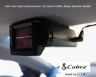 One New Designed Sun Visor Clip Good For The Most COBRA Radar Detector Models