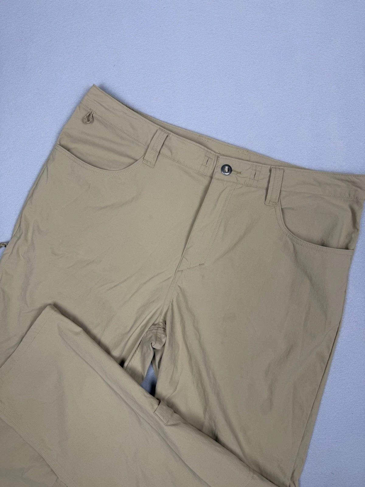 Patagonia Quandary Pants Mens 36x29 Tan Nylon Stretch Lightweight Quick Drying