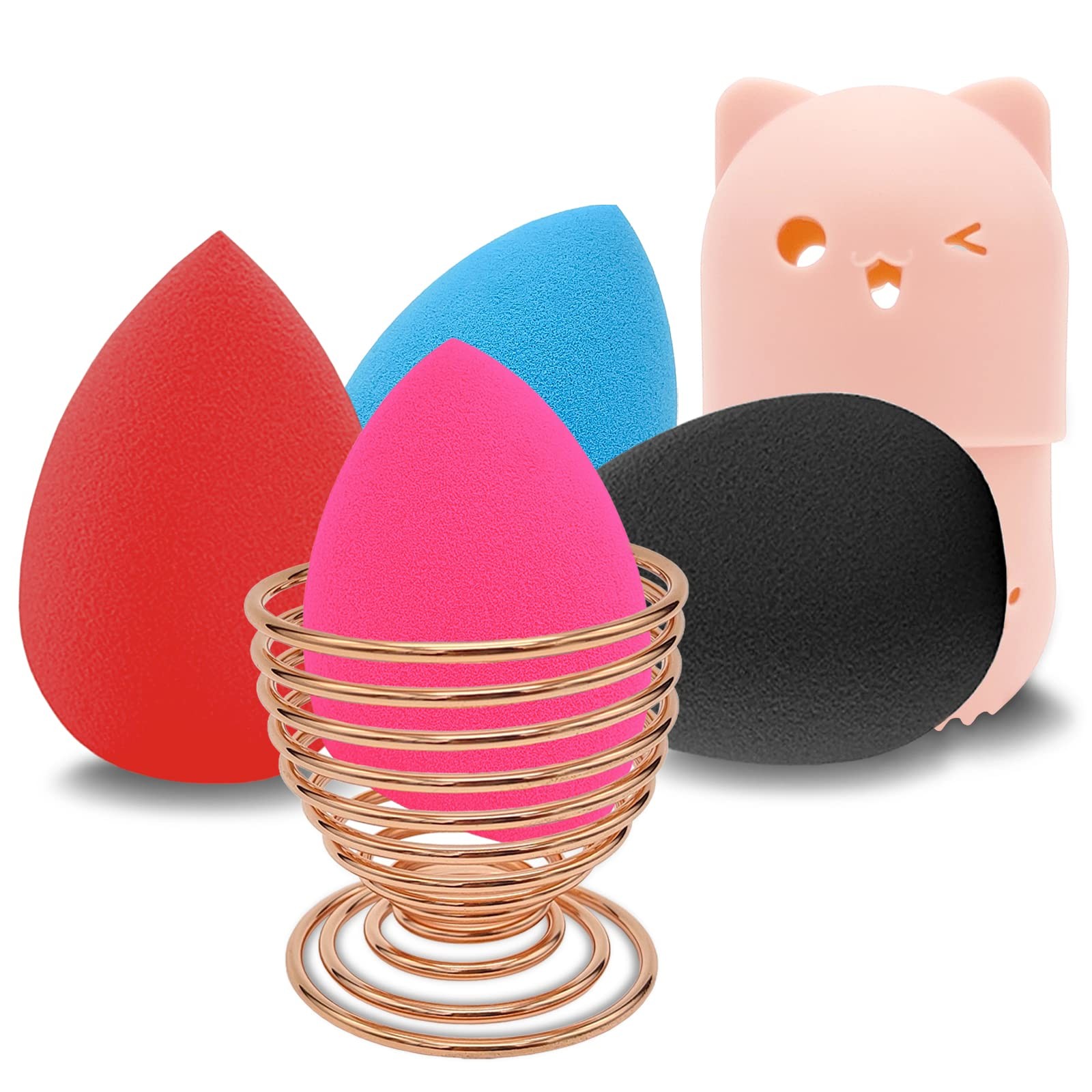 Makeup Sponge Holder SetMakeup Blending Sponge Storage Drying Rack and Cute-image