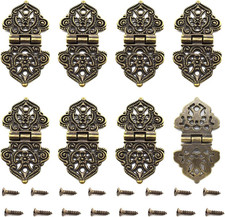 Antique Mini Folding Hinges Retro Bronze Jewelry Box Decorative Hinge for Sma...
