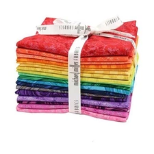 Frosty Marbled Hash Fat Quarter Bundle by Michael Miller