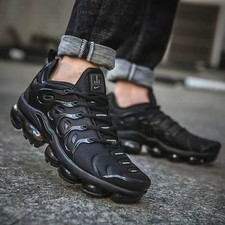 New Nike Air Vapormax TN Plus Triple Black comfortable men's shoes