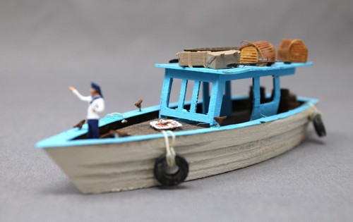 HO SCALE Working Lobster Boat, ASSEMBLED CRAFTSMAN KIT, C8