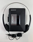 Vtg Sony Walkman WM-A12 Cassette Player w/Headphones PARTS OR REPAIR NOT WORKING