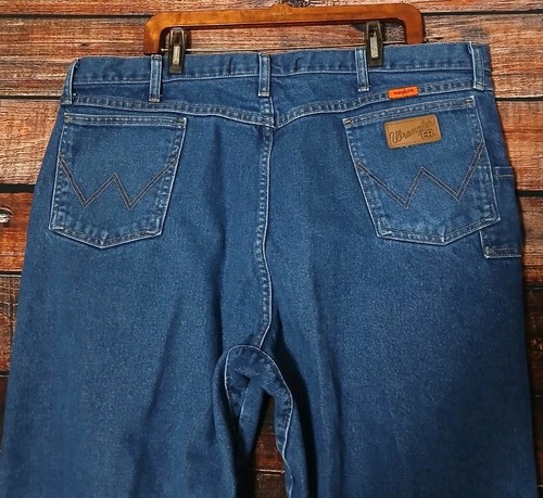Wrangler FR Work Jeans Mens 42X32 Flame Resistant Relaxed Denim Cotton 31MWZ $95 - Picture 6 of 12