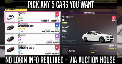 Forza Horizon 5 | Pick Any 1 Car - Auction House 100% Safe XBOX + PC