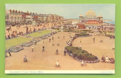 KINDERRADWEG,RHYL.LACHS POSTKARTE