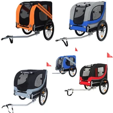 Bike Bicycle Trailer Carrier Stroller Jogging Wagon Small Large Dog Pet 120LB US