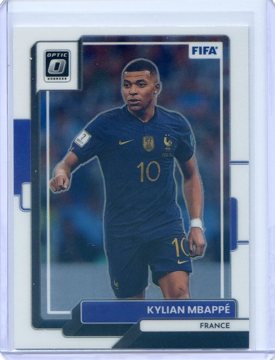 Carte football Kylian Mbappe panini score FIFA Équipe De France FFF