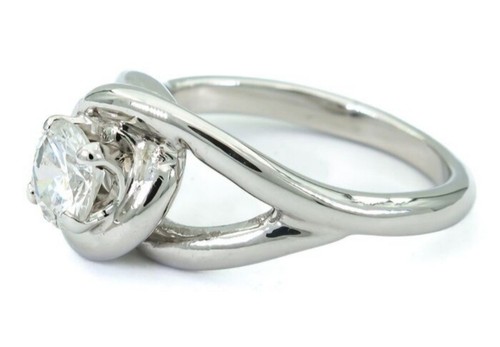 Anello oro HARR & JACOBS Diamante naturale da 0.40 CT, certificato, F - VVS - Foto 4 di 9
