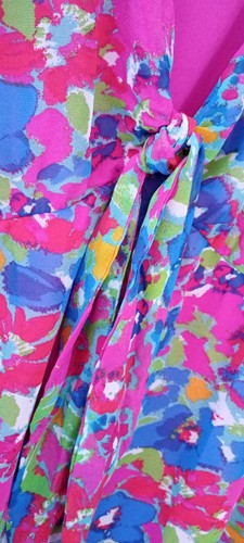 BNWT Simply Be multicoloured V-neck summer dress size 16 - Picture 7 of 10