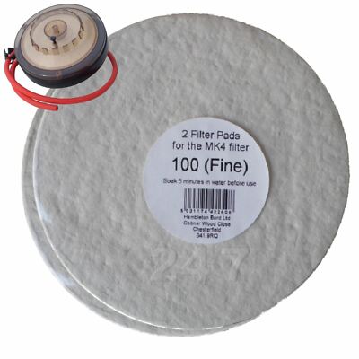 Filterpads 100 Fein 2x Pack für den Better Brew MK4 Weinfilter Homebrew