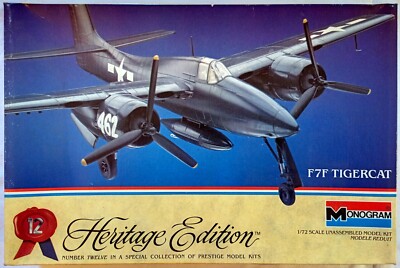 Monogram 6062 Grumman F7F Tigercat 1:72 Zustand 1b: Unversiegelt