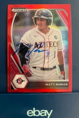 Matt Rudick 2021 PANINI PRIZM RED MATT RUDICK ERROR CARD IP AUTOGRAPH | eBay