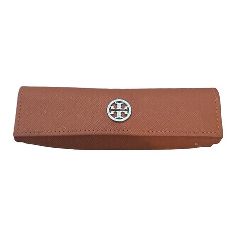 Tory Burch Eyeglasses Case with new cleaning cloth Tory Burch Large Orange Triangular Sunglass Case + Bundle  main image 4