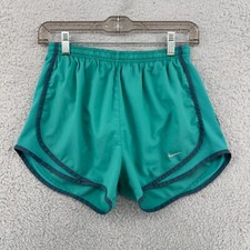 Nike Women  s S Teal Dri-FIT Running Shorts Athletic Activewear