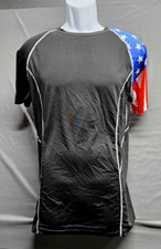 Men's Compression Short Sleeves Rash Guard for Men Swim Shirt Workout Clothes M