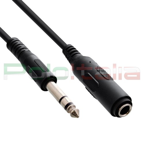 Cavo audio 5mt JACK 6,3mm prolunga adattatore per cuffie chitarra microfono  hifi | eBay