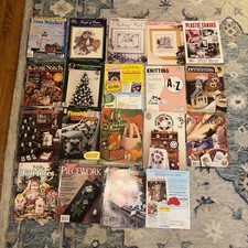 1990  s Cross Stitch / Knitting Magazines Mixed Issues Lot of 19 BF