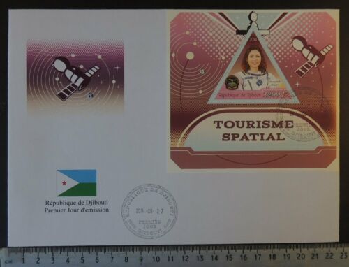 2014 large format FDC space tourism anousheh ansari women flags - 第 1/1 張圖片