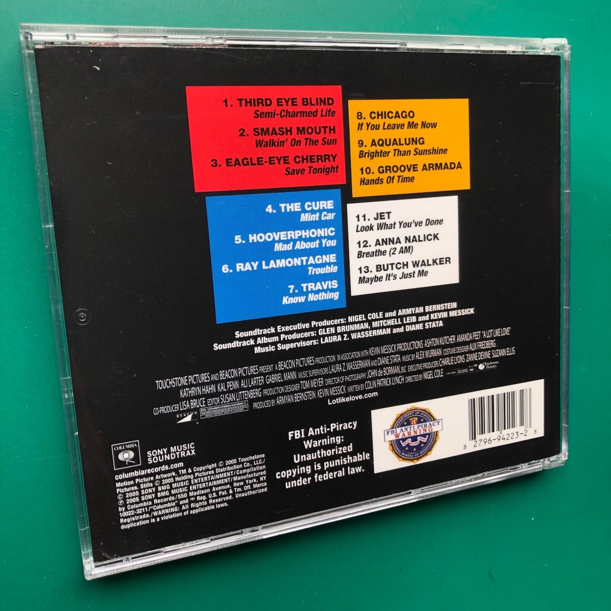 A LOT LIKE LOVE Film Soundtrack CD Cure Travis Ashton Kutcher