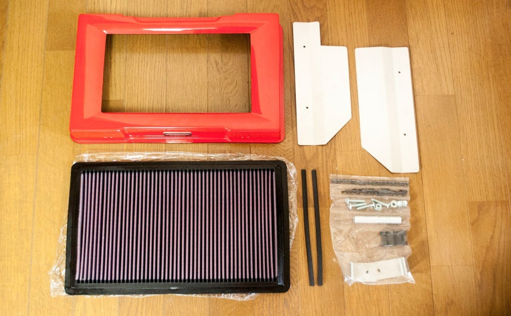 MAZDA RX8 RX8 AUTOEXE RACING RED AIR INTAKE BOX & K&N FILTER