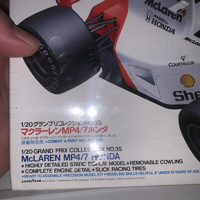 TAMIYA MCLAREN MP4/7 Honda 1/20 Scale Model Car Kit Sealed