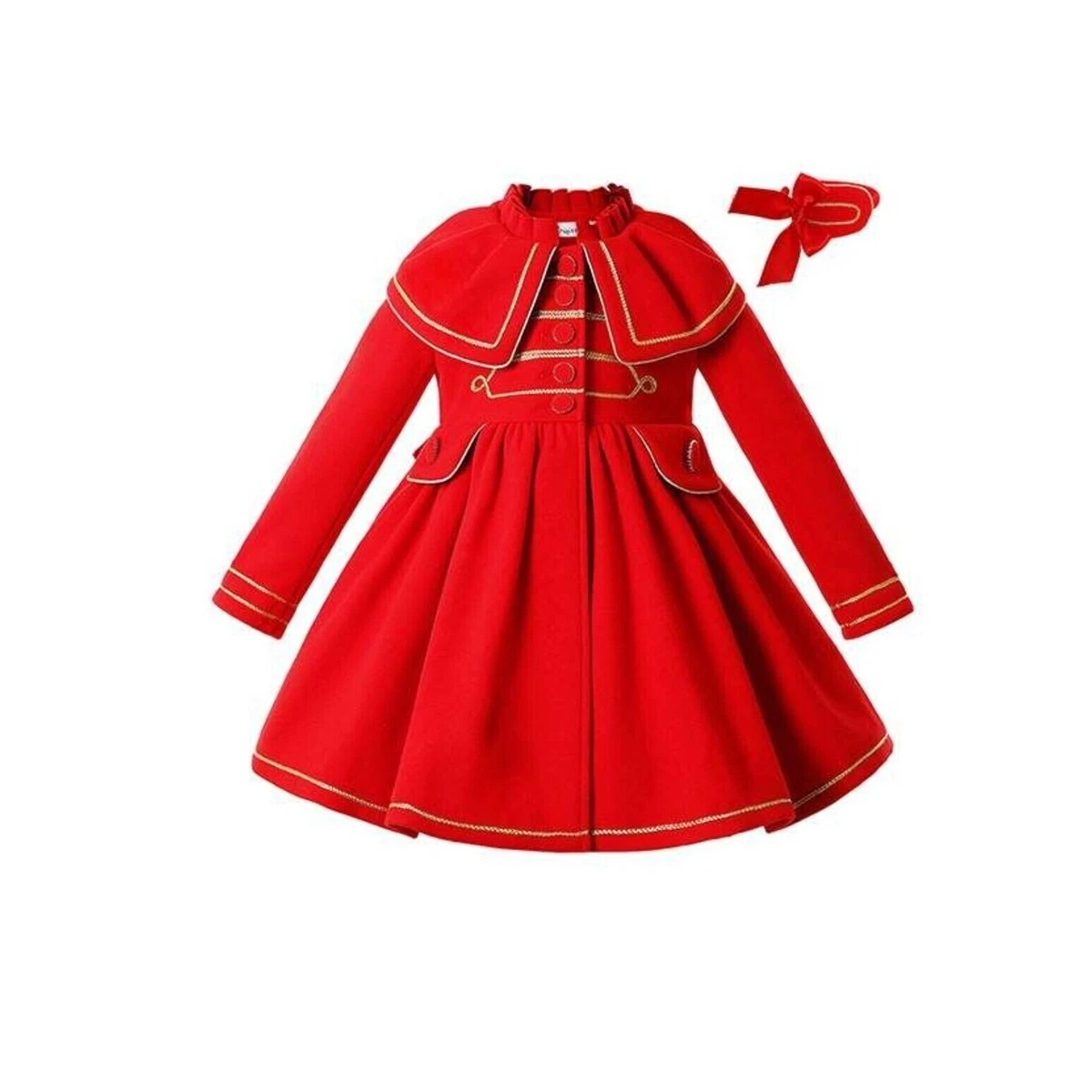 NWT Girls Winter Warm Red Coat Size 2 Pettigirl Brand Red