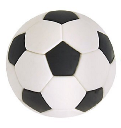Soccer Ball Eraser, 1.75" dia., White/Black eBay