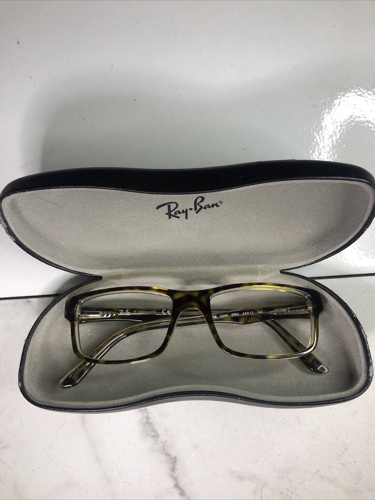 Ray-Ban Eyeglasses Frame RB 5245 5082 Gold/Clear Mens Women 52[]17 140 ...