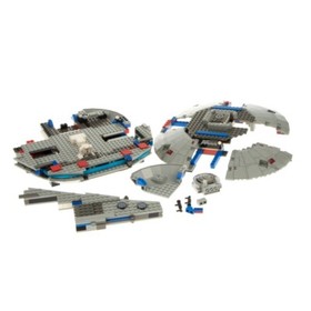 1x Lego Parts Set Star Wars Millennium Falcon 7190 Gray (2000) Incomplete