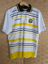 Barcelona SC XXL Polo Shirt Sony Marathon 1925 - 2015 White Black Yellow Jersey 