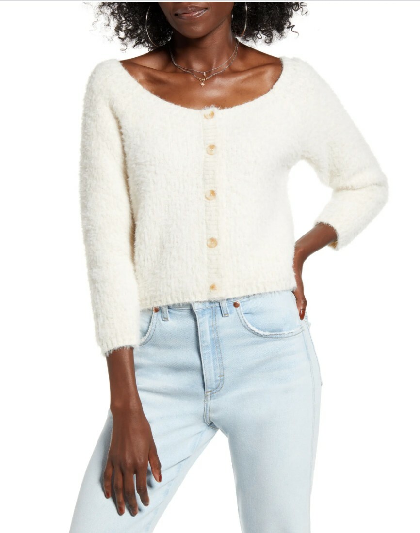 NEw Cotton Emporium Womens Eyelash Crop 
