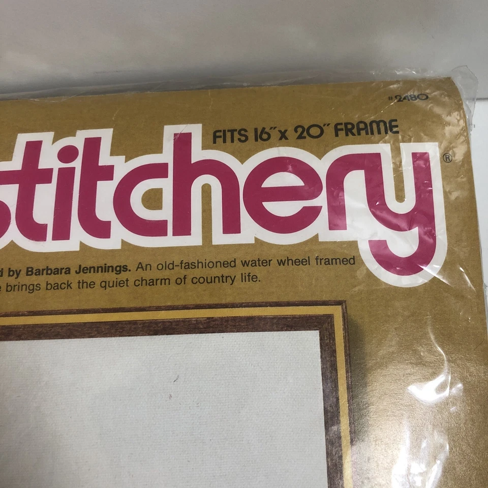 New Vintage 1978 Sunset Stitchery Crewel Embroidery Kit Red Mill #2480 - Image 3 of 4