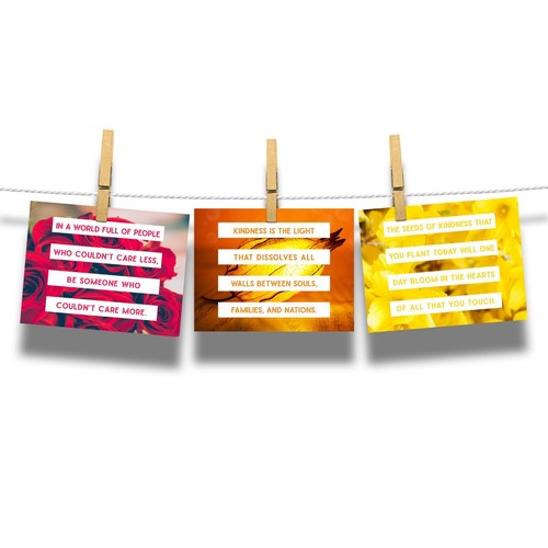 True Colors Series Kind Cards 14-Card Postcard Collection - Picture 3 of 7