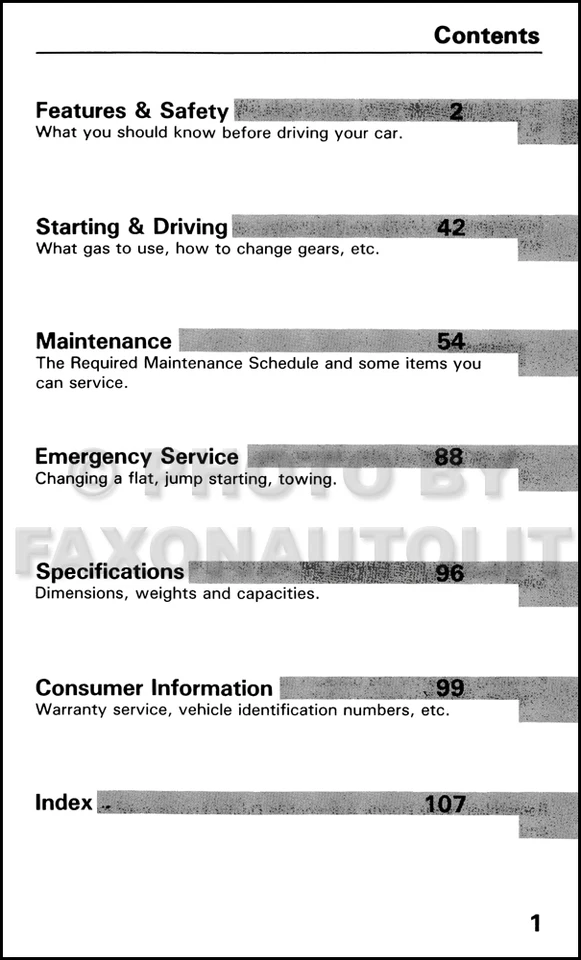1989 Honda Civic Propietarios Manual Originales Sedan Y Hatchback Guía Libro - Imagen 2 de 2