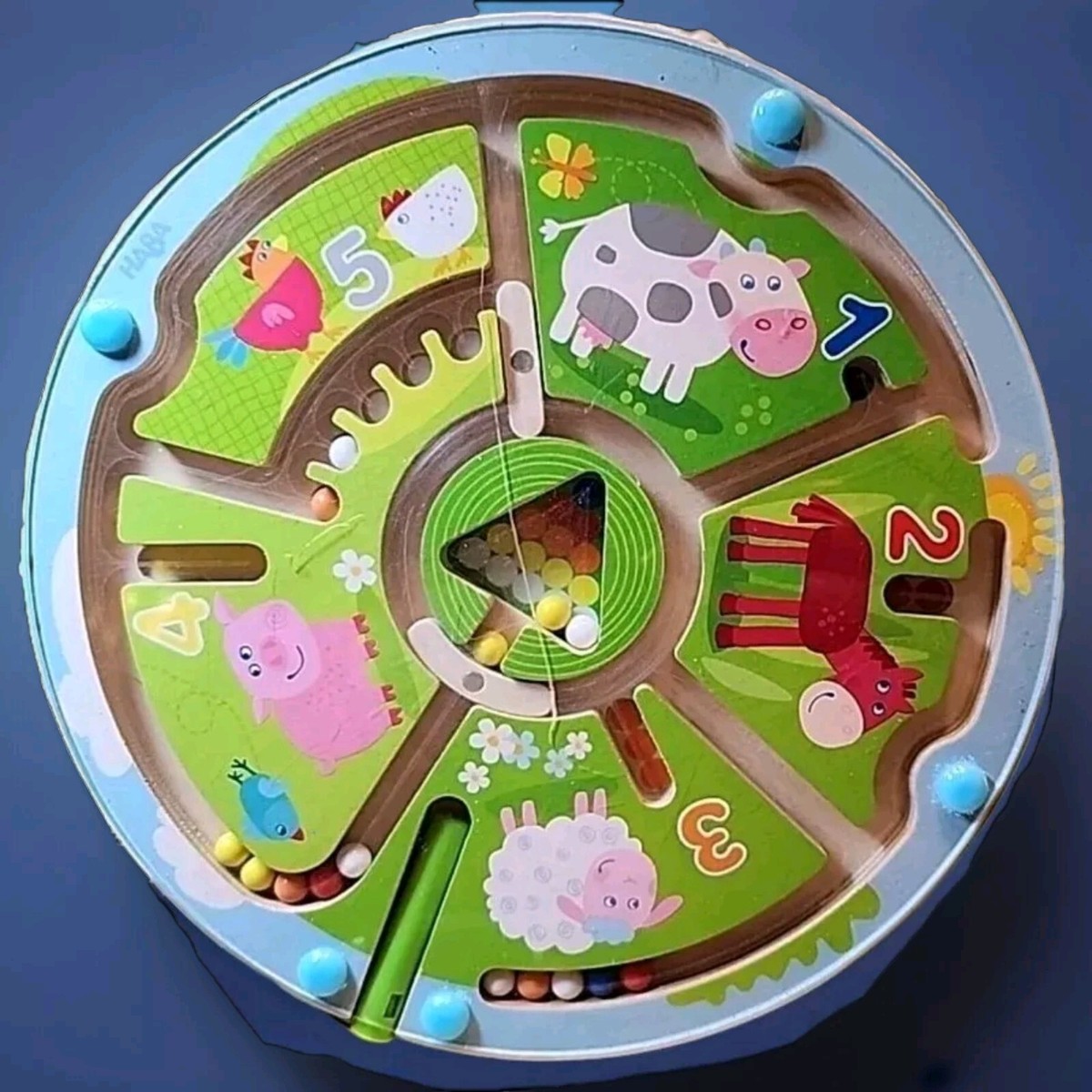 Rare HABA Number Maze Magnetic Game STEM Fine Motor Skills & Color