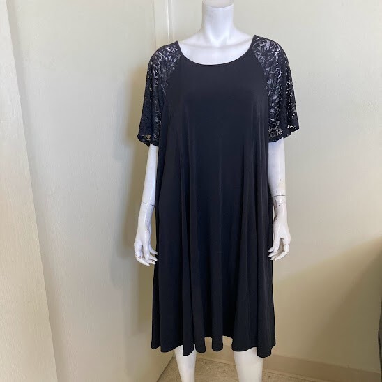 NEW Torrid Mini Studio Knit Trapeze Dress Womens 5XL Black NWT | eBay