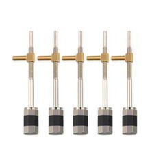 10 PCs Quality Violin Bow Screws 3/4 To 4/4 Bow Parts Black Strip In The Middle