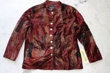 Vintage Multiples Button Up Womens Shirt Made In India Sz M