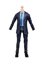 MARVEL LEGENDS CIVILIAN BODY PART ONLY BLUE SUIT KITBASH CUSTOM FIGURE MINTY