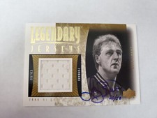 2001-02 LARRY BIRD AUTO UPPER DECK LEGENDS LEGENDARY JERSEY SIGNATURES SP #20/50