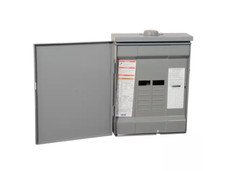 Square D Homeline Panel 12-Space 24-Circuit Convertible Main Lugs Load Center