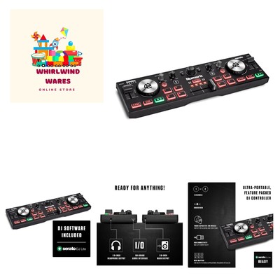 DJ2GO2 Touch   Compact 2 Deck USB DJ Controller For Serato DJ with a Mixer / ...