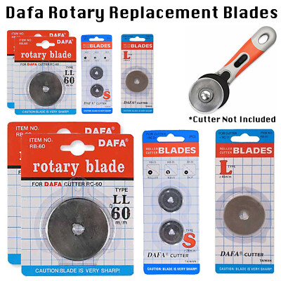DAFA Rotary Cutter Spare Replacement Blade 2 x 45mm 2 x 60mm Fits OLFA /& FISKARS