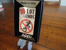 NO LOT LIZARDS TRUCKER TRUCK DRIVER ZIPPO LIGHTER MINT IN BOX