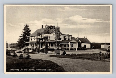 Canada Quebec Armstrong Inn And Cabins Postcard Old Vintage Card Postal Post PC