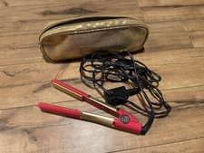 bb Chi. 1" Ceramic Hairstyling Iron Pink  Gold with Gold Shimmer Bag
