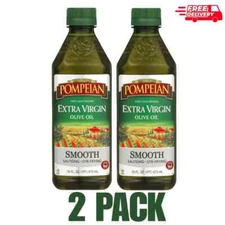 Pompeian Smooth Extra Virgin Olive Oil - 16 fl oz Pack Of 2 With Free Shipping