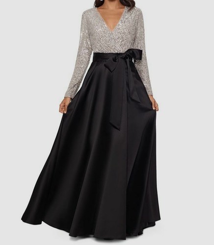 V-Neck Ballgown Dress Size 